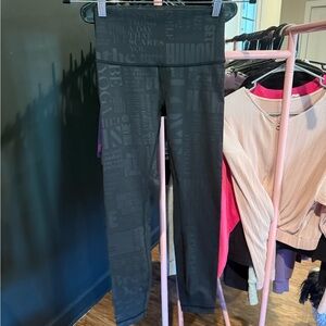 lululemon athletica Black Printed High-Rise Leggings